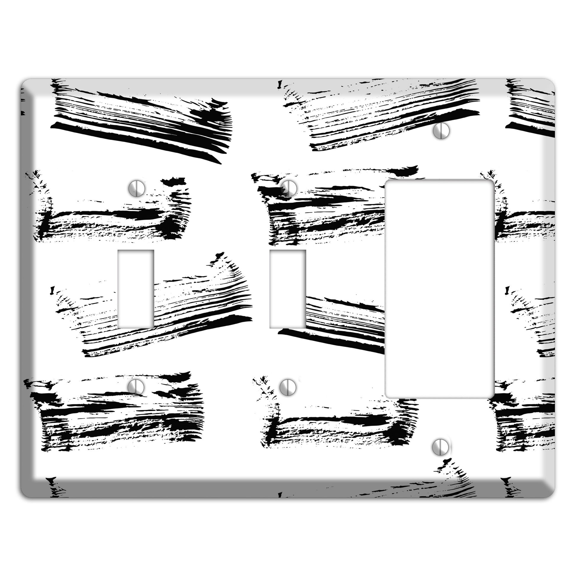 Ink Brushstrokes 1 2 Toggle / Rocker Wallplate