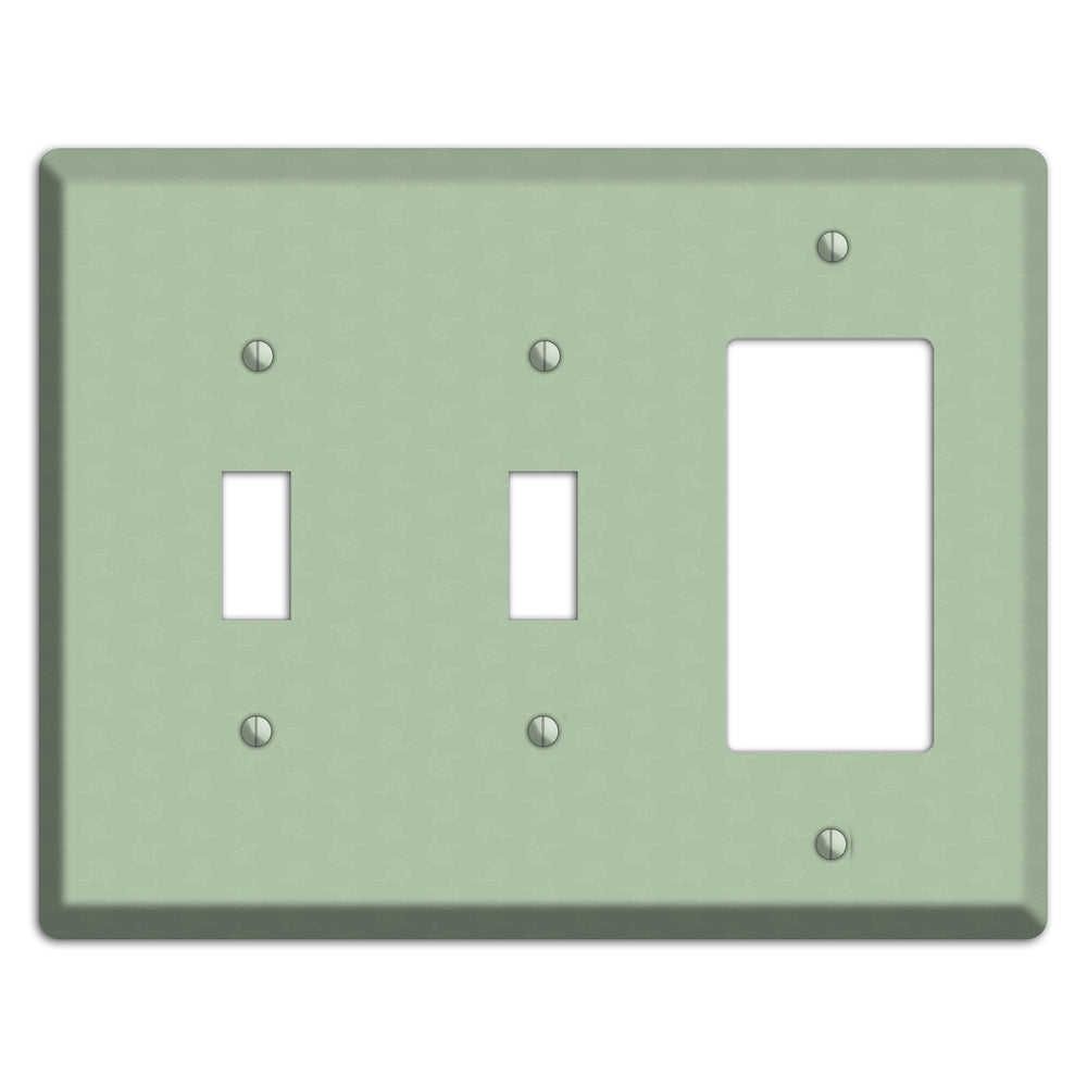 Sage Tiny Cartouche 2 Toggle / Rocker Wallplate