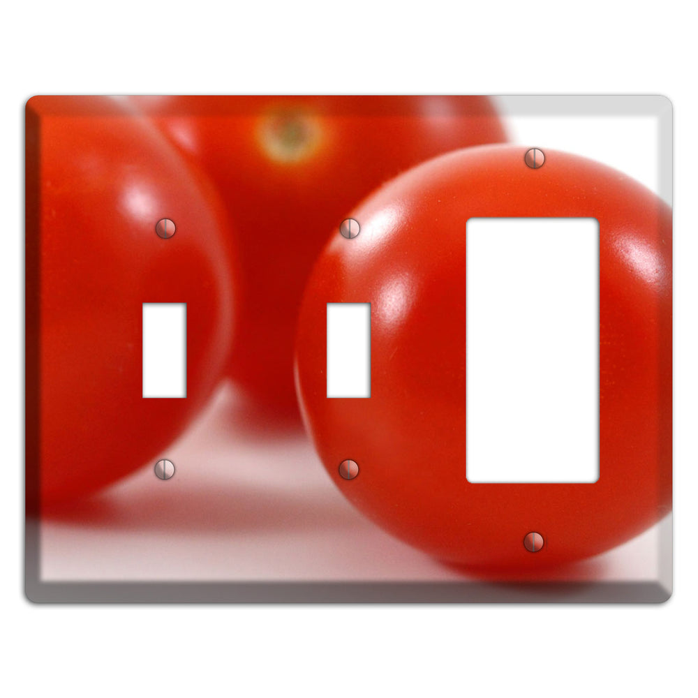 Tomoatoes Large 2 Toggle / Rocker Wallplate