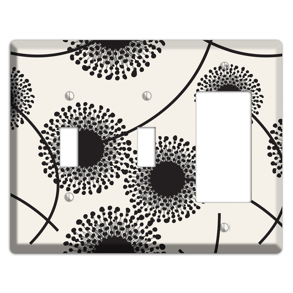 Simple Dandelion 2 Toggle / Rocker Wallplate