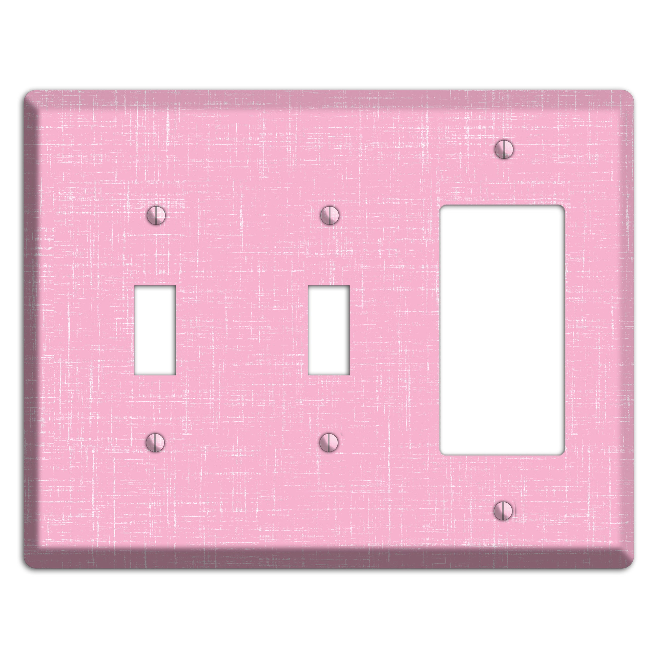 Chantilly Pink Texture 2 Toggle / Rocker Wallplate