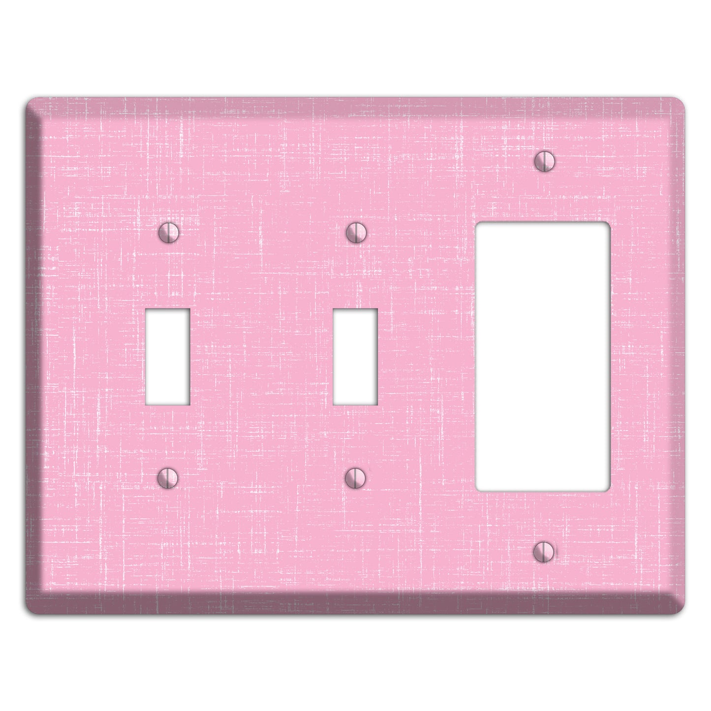 Chantilly Pink Texture 2 Toggle / Rocker Wallplate