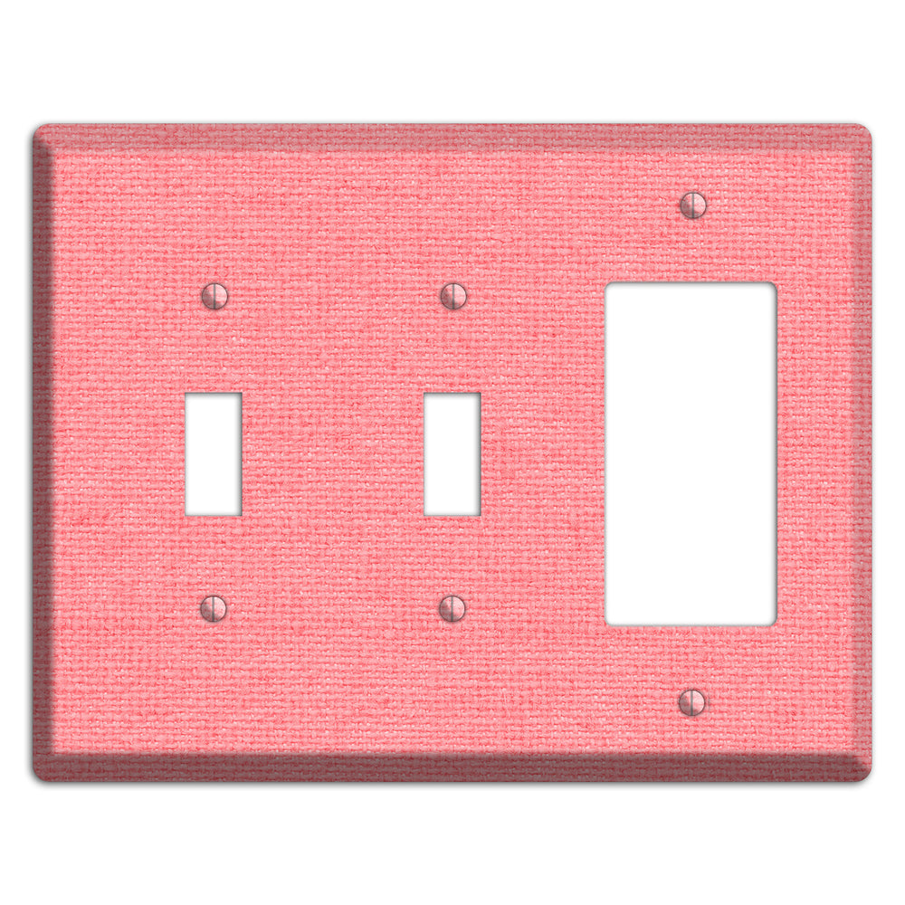Sweet Pink Soft Coral 2 Toggle / Rocker Wallplate