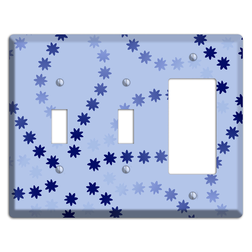 Periwinkle with Blue Constellation 2 Toggle / Rocker Wallplate