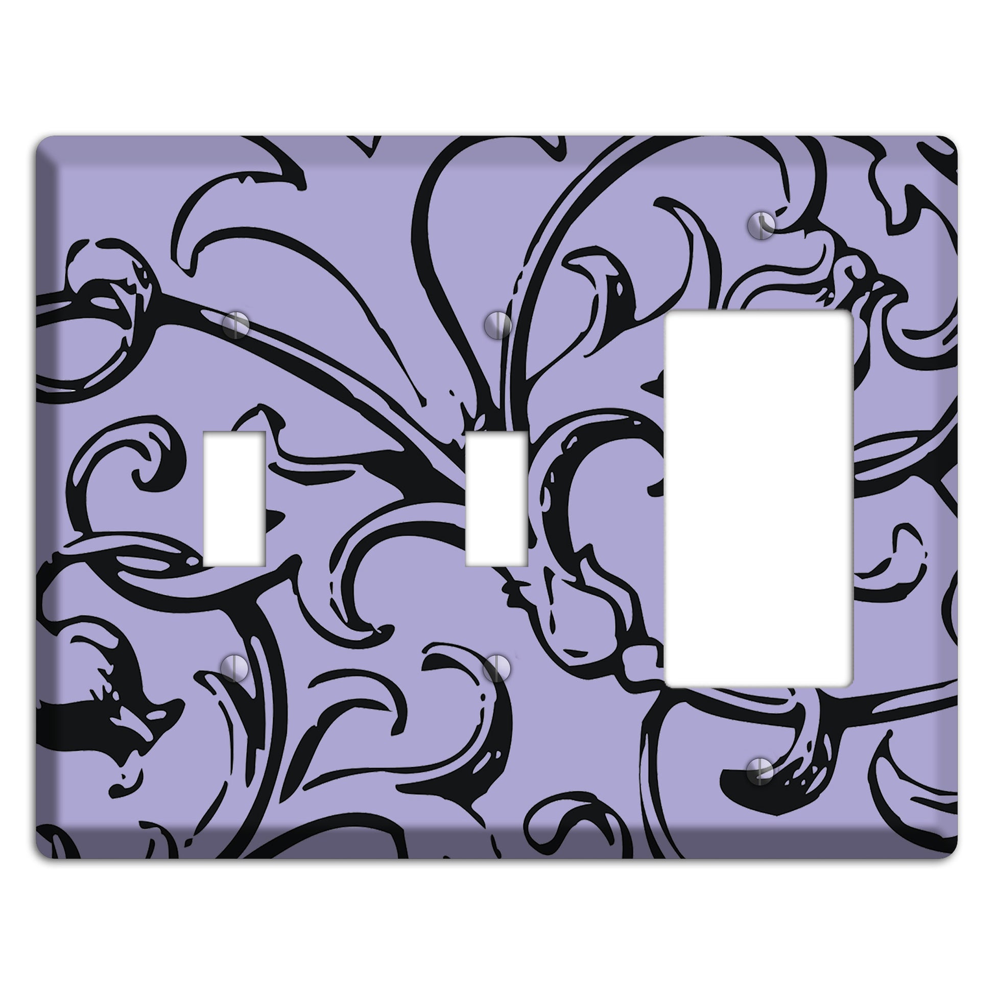 Victorian Lilac 2 Toggle / Rocker Wallplate