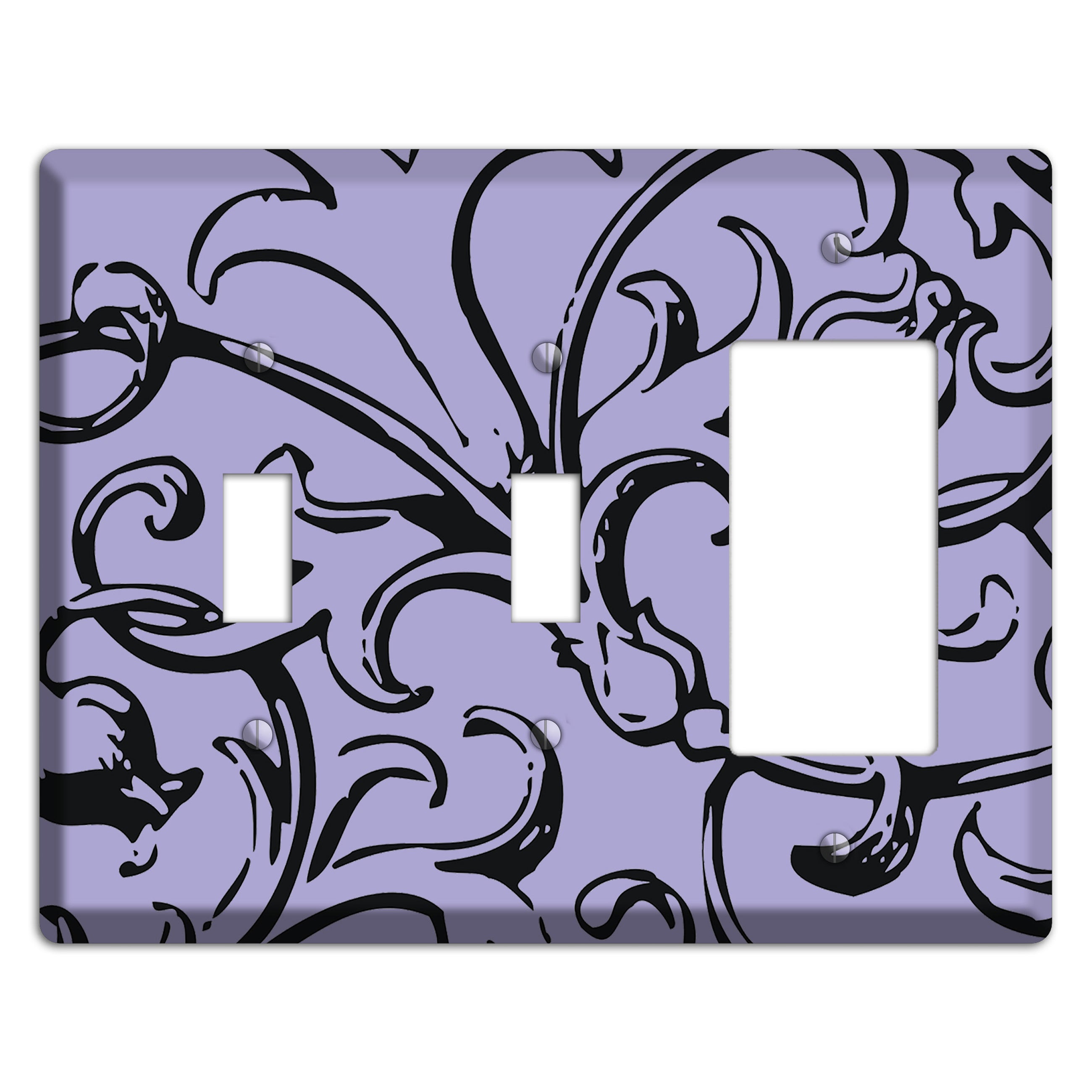 Victorian Lilac 2 Toggle / Rocker Wallplate