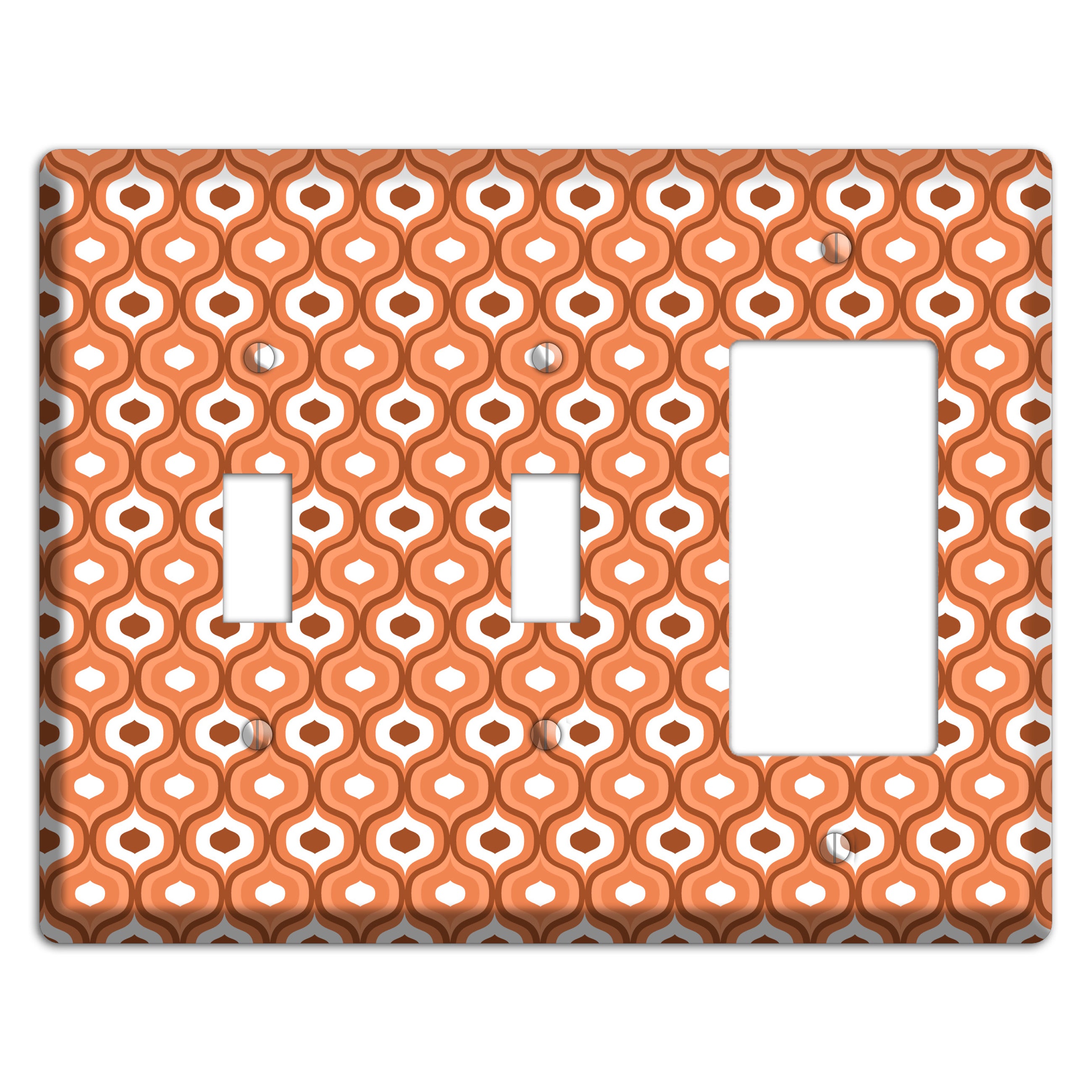 Coral Double Scallop 2 Toggle / Rocker Wallplate