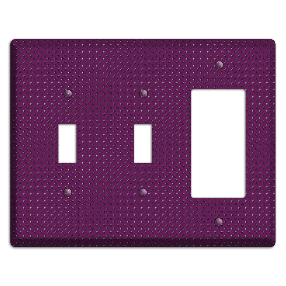 Purple Small Dots 2 Toggle / Rocker Wallplate