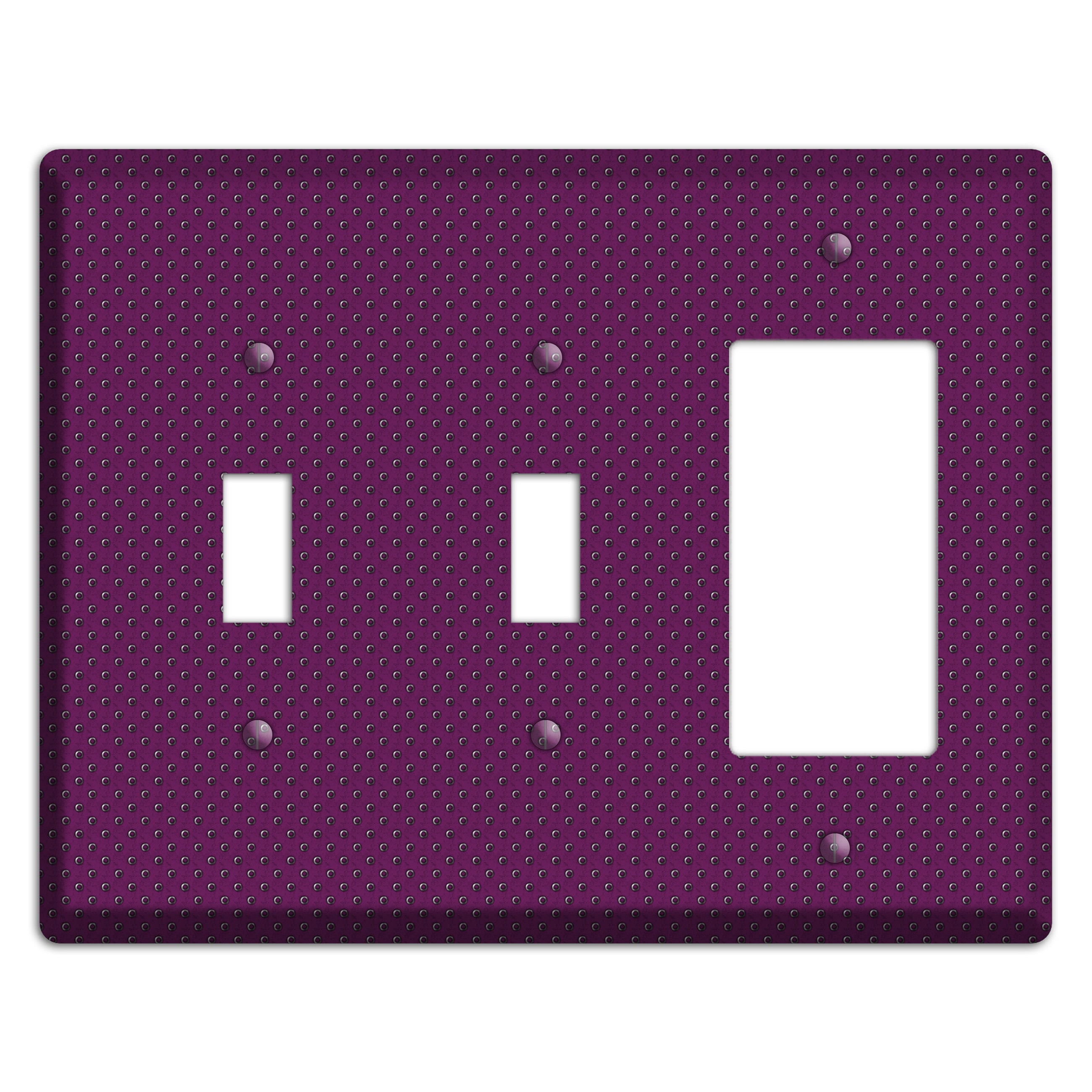 Purple Small Dots 2 Toggle / Rocker Wallplate