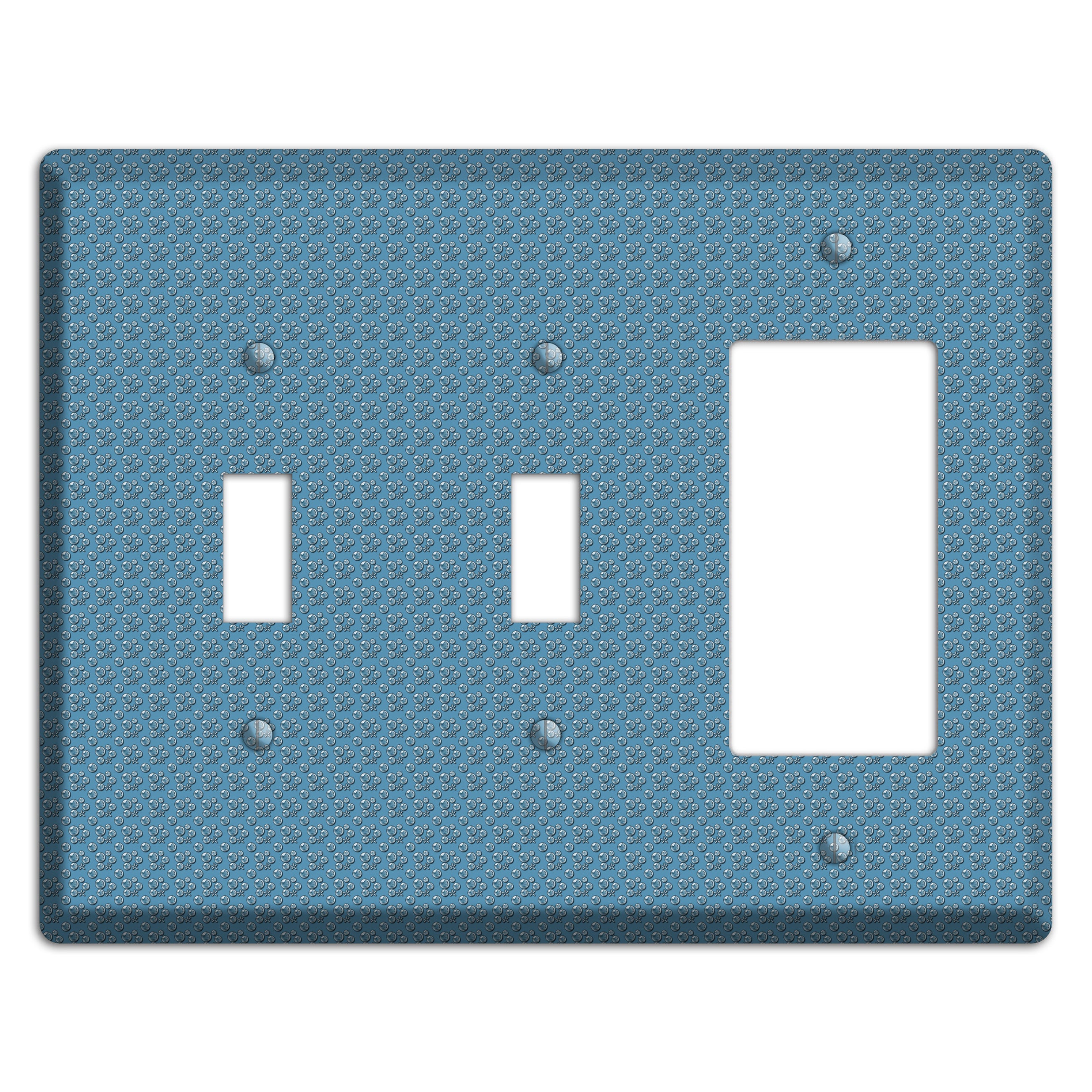 Blue Bubbles 2 Toggle / Rocker Wallplate