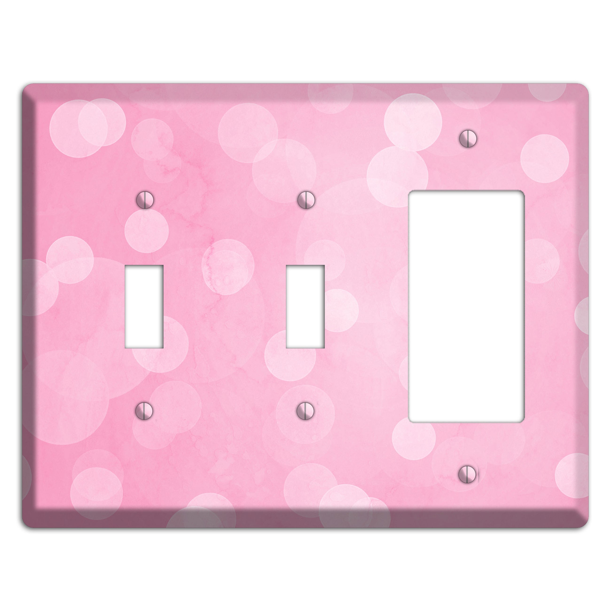 purple Pizzaz Pink Texture 2 Toggle / Rocker Wallplate