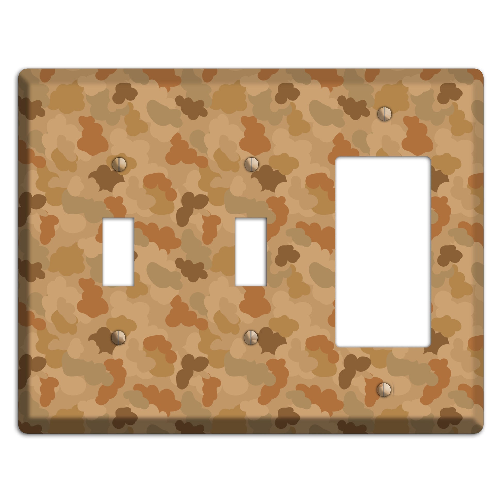 Clouds Camo 2 Toggle / Rocker Wallplate