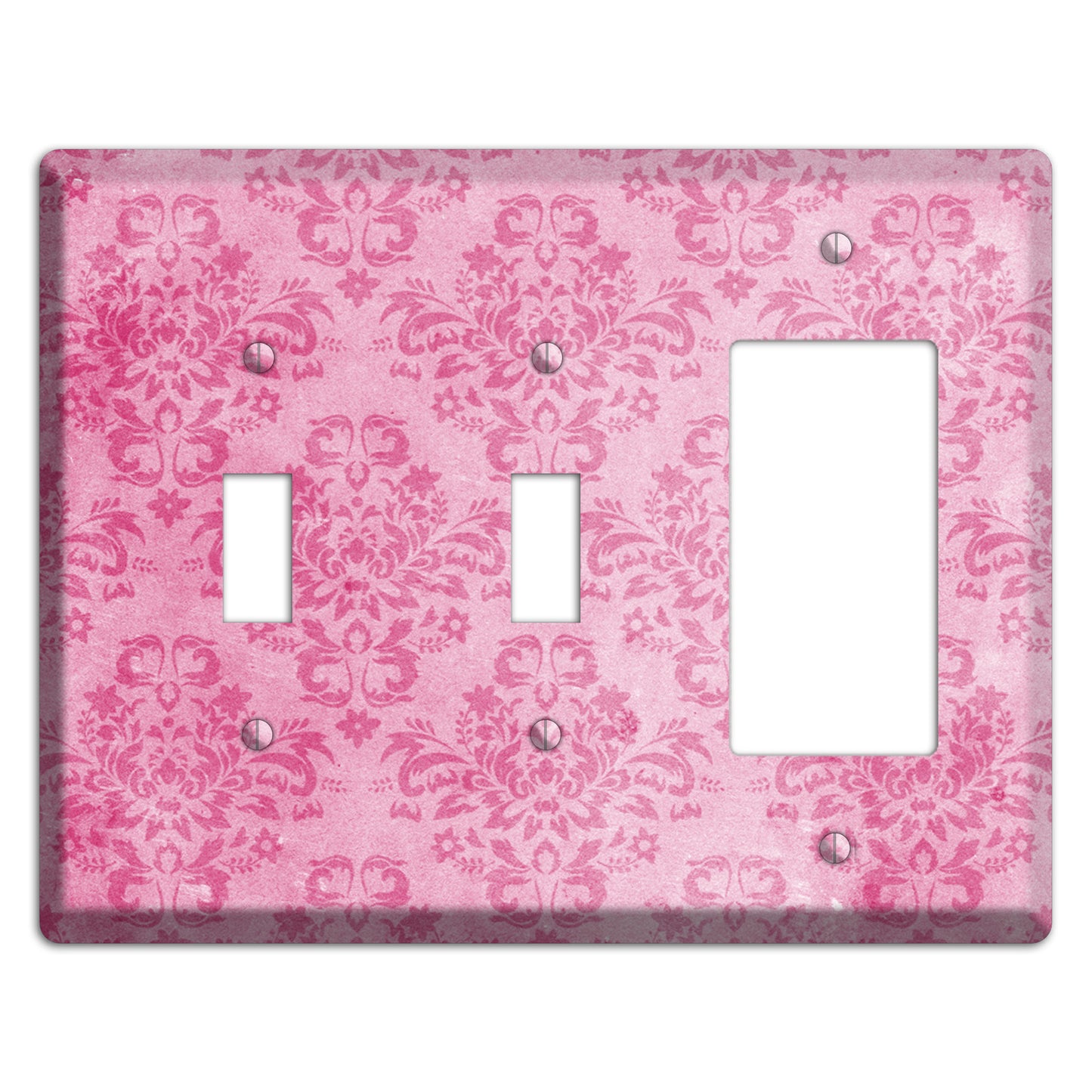 Beauty Bush Pink Texture 2 Toggle / Rocker Wallplate