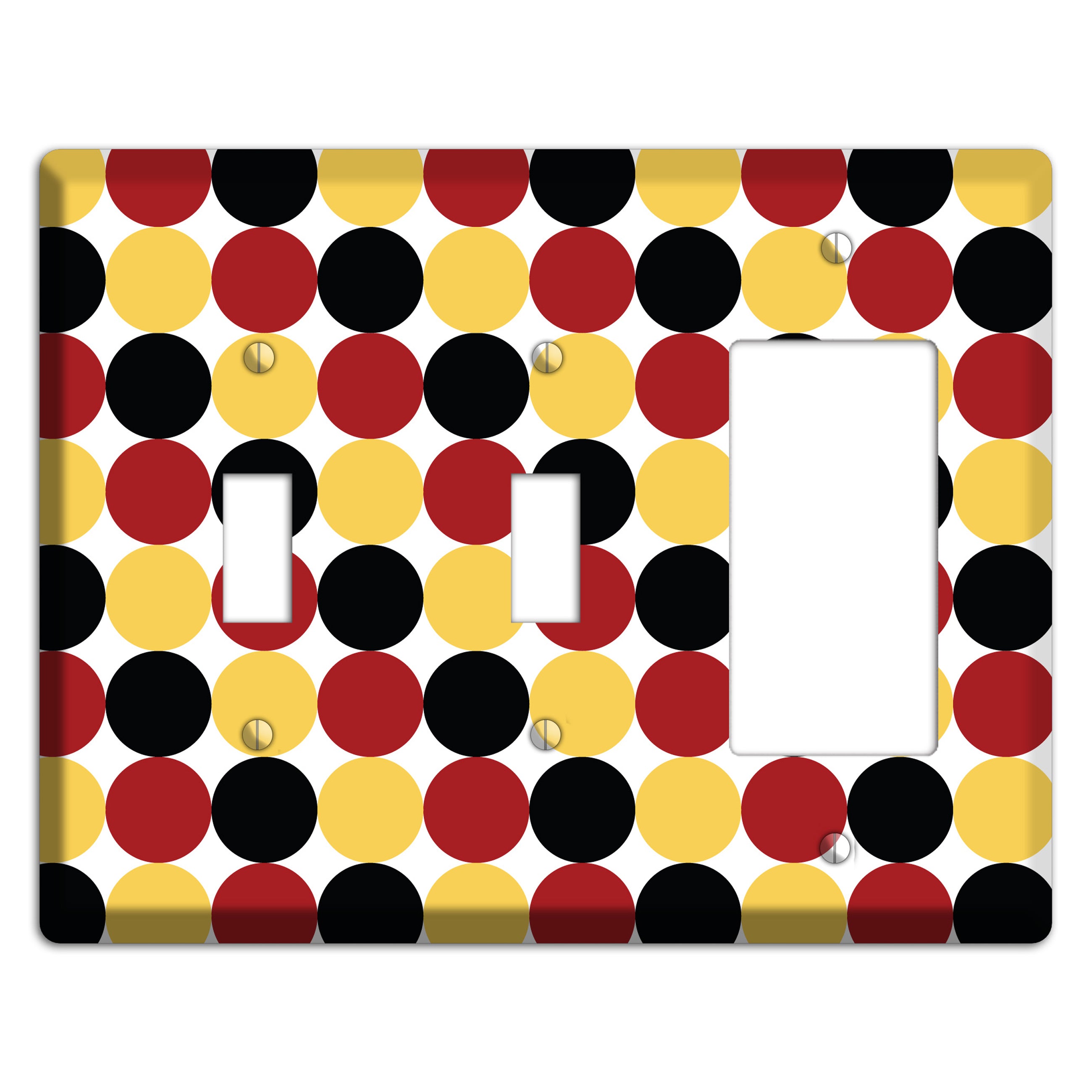 Burgundy Multi Angled Stripes 2 2 Toggle / Rocker Wallplate