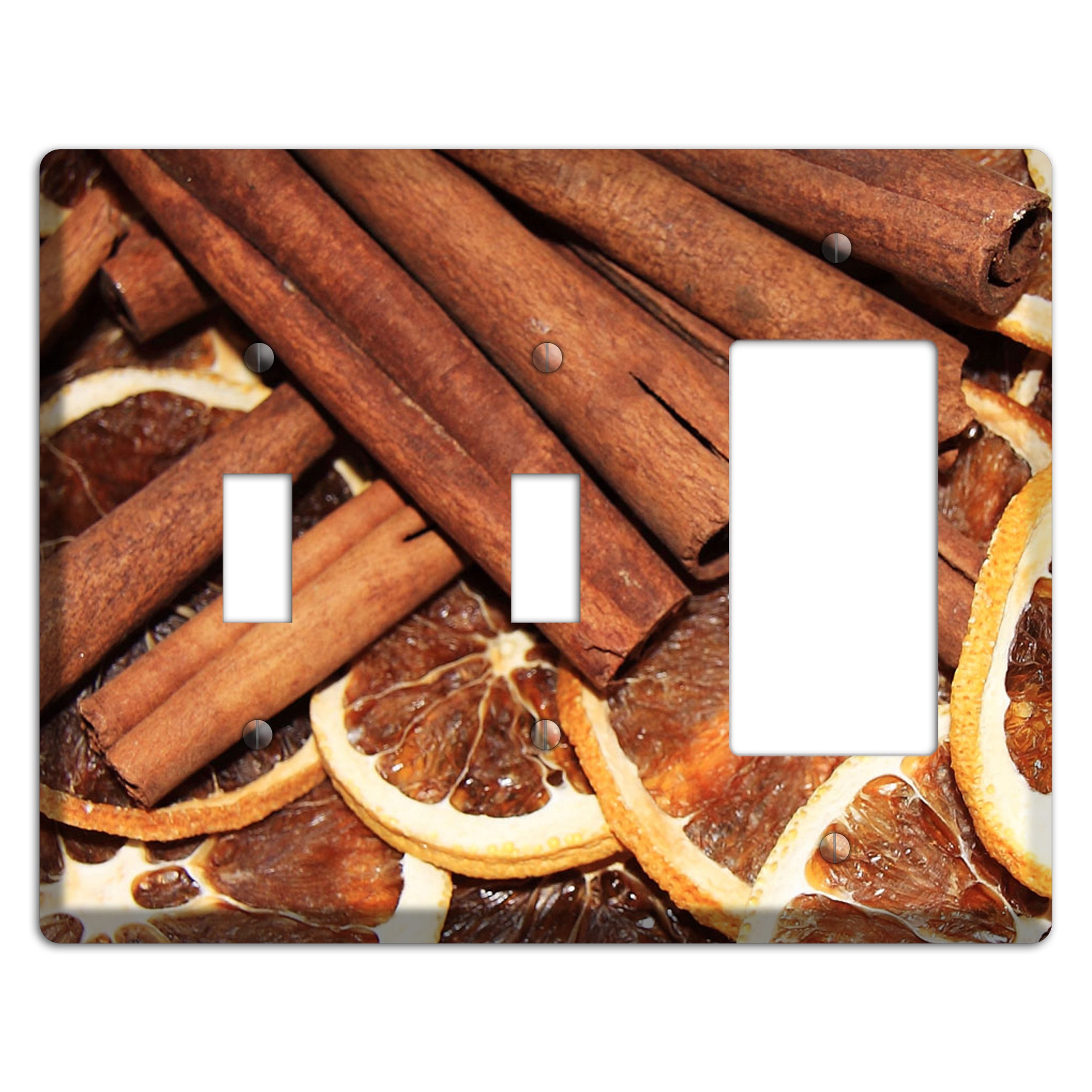 Cinnamon 2 Toggle / Rocker Wallplate