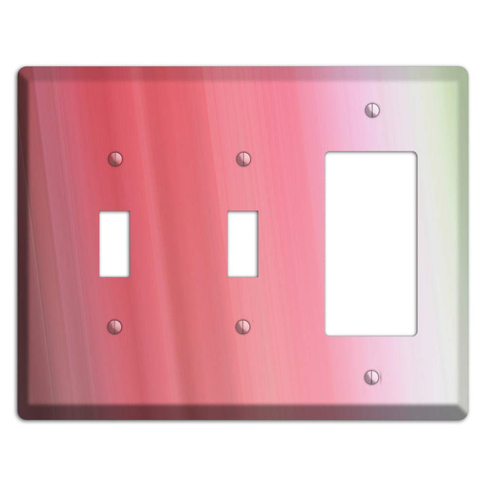 Coral Pink Ray of Light 2 Toggle / Rocker Wallplate