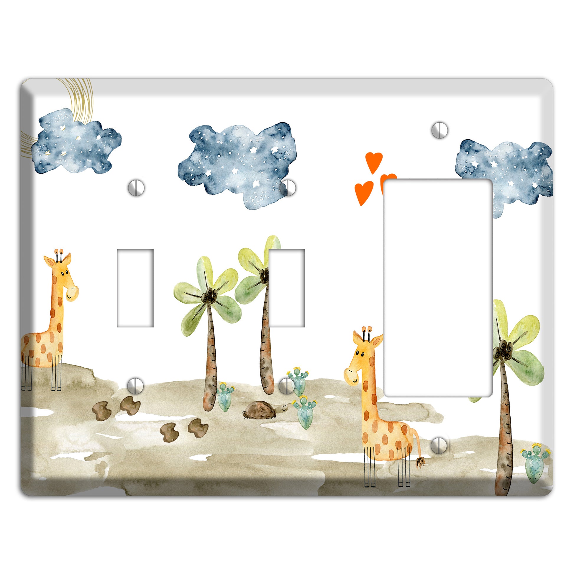 Giraffe 2 Toggle / Rocker Wallplate