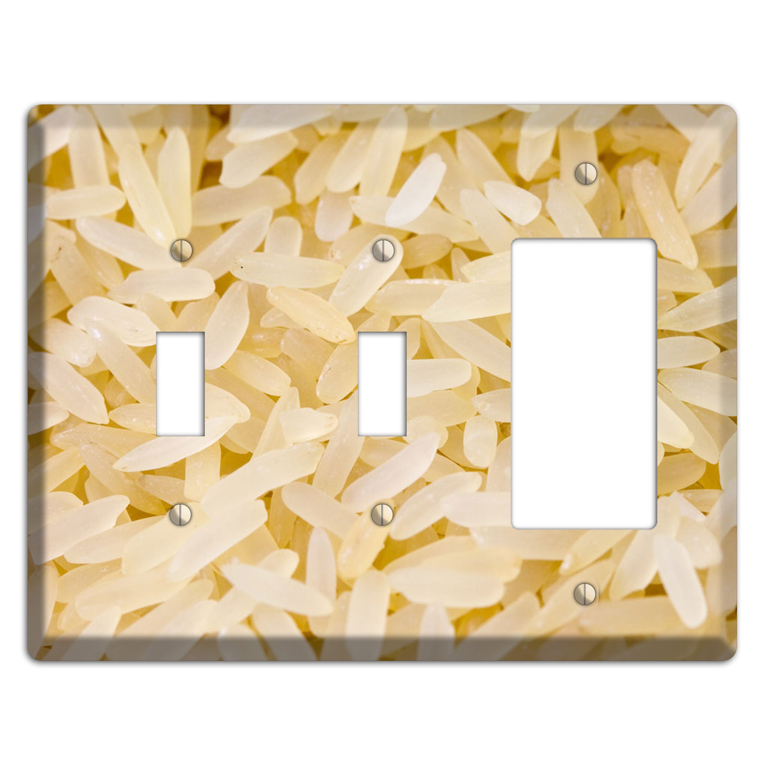 Rice 2 Toggle / Rocker Wallplate