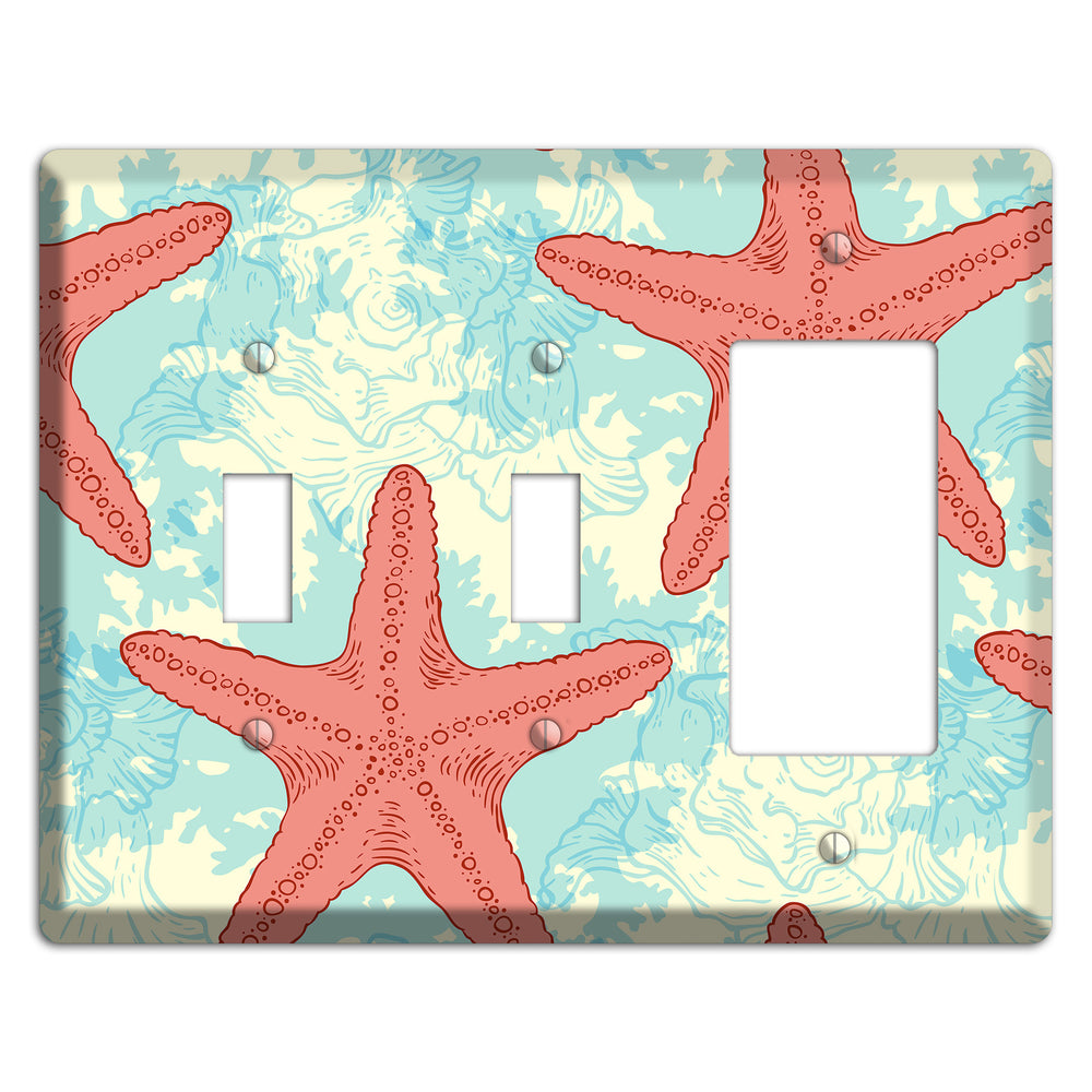 Shells 6 2 Toggle / Rocker Wallplate