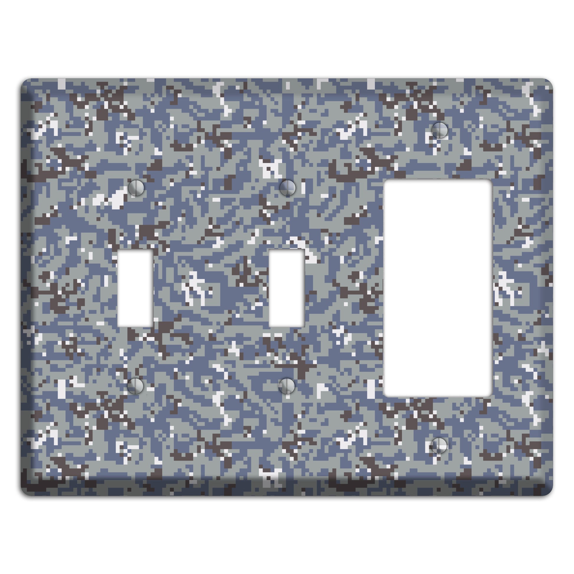 NWU Grey Dom Camo 2 Toggle / Rocker Wallplate