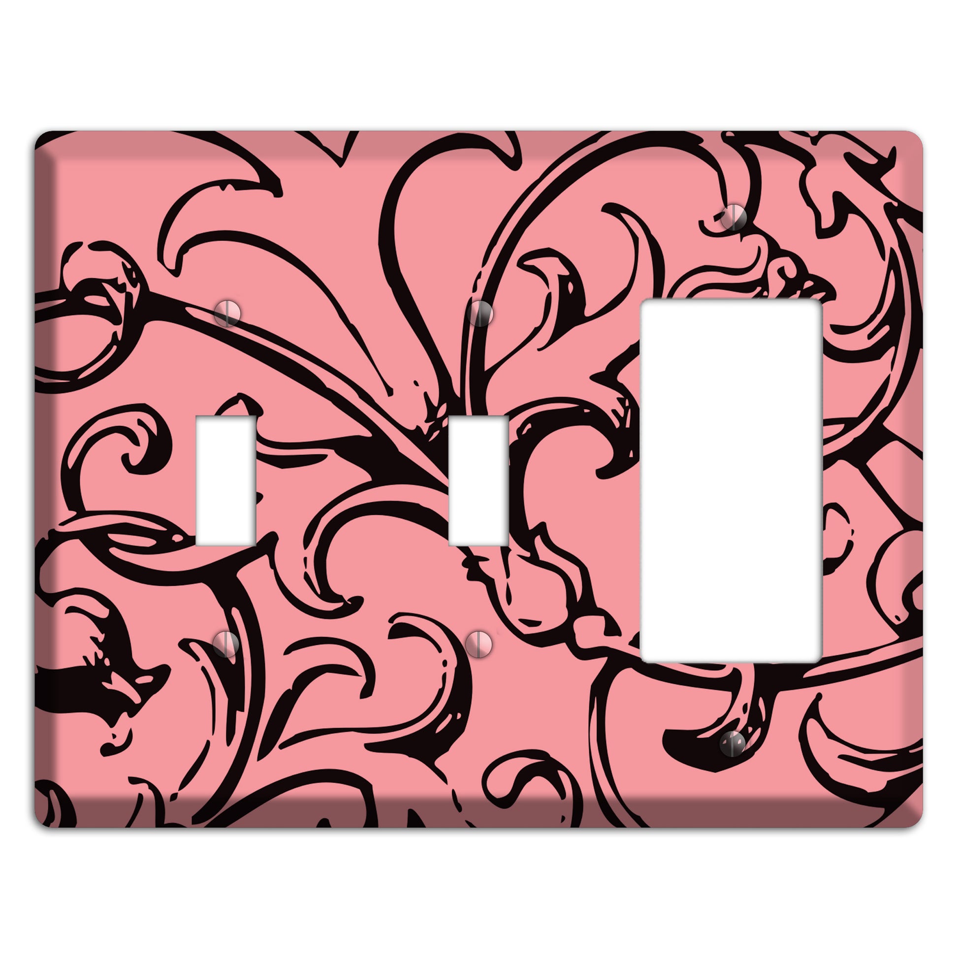 Victorian Salmon 2 Toggle / Rocker Wallplate