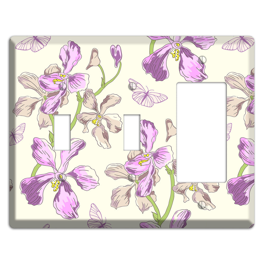 Orchid 2 Toggle / Rocker Wallplate