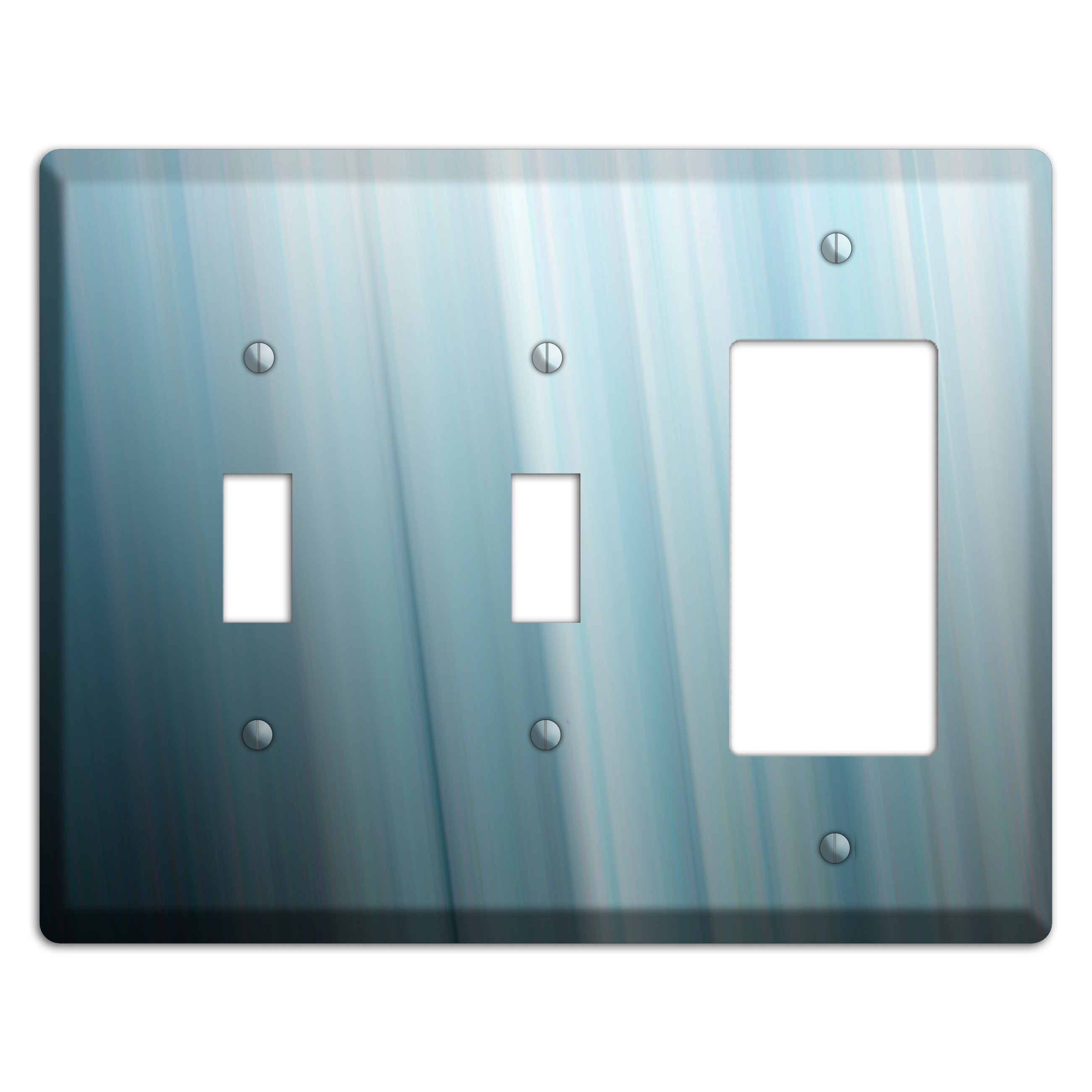 Dusty Blue Ray of Light 2 Toggle / Rocker Wallplate