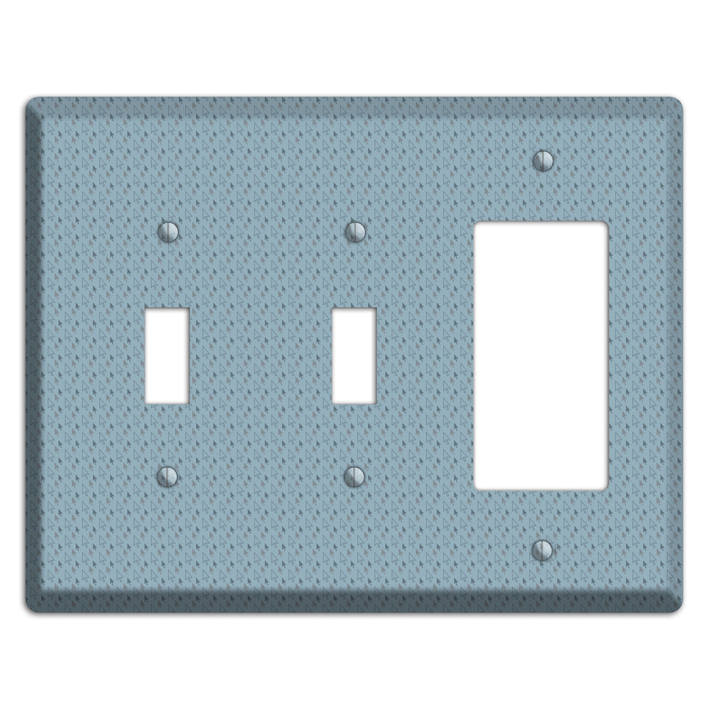 Blue Tiny Trees 2 Toggle / Rocker Wallplate