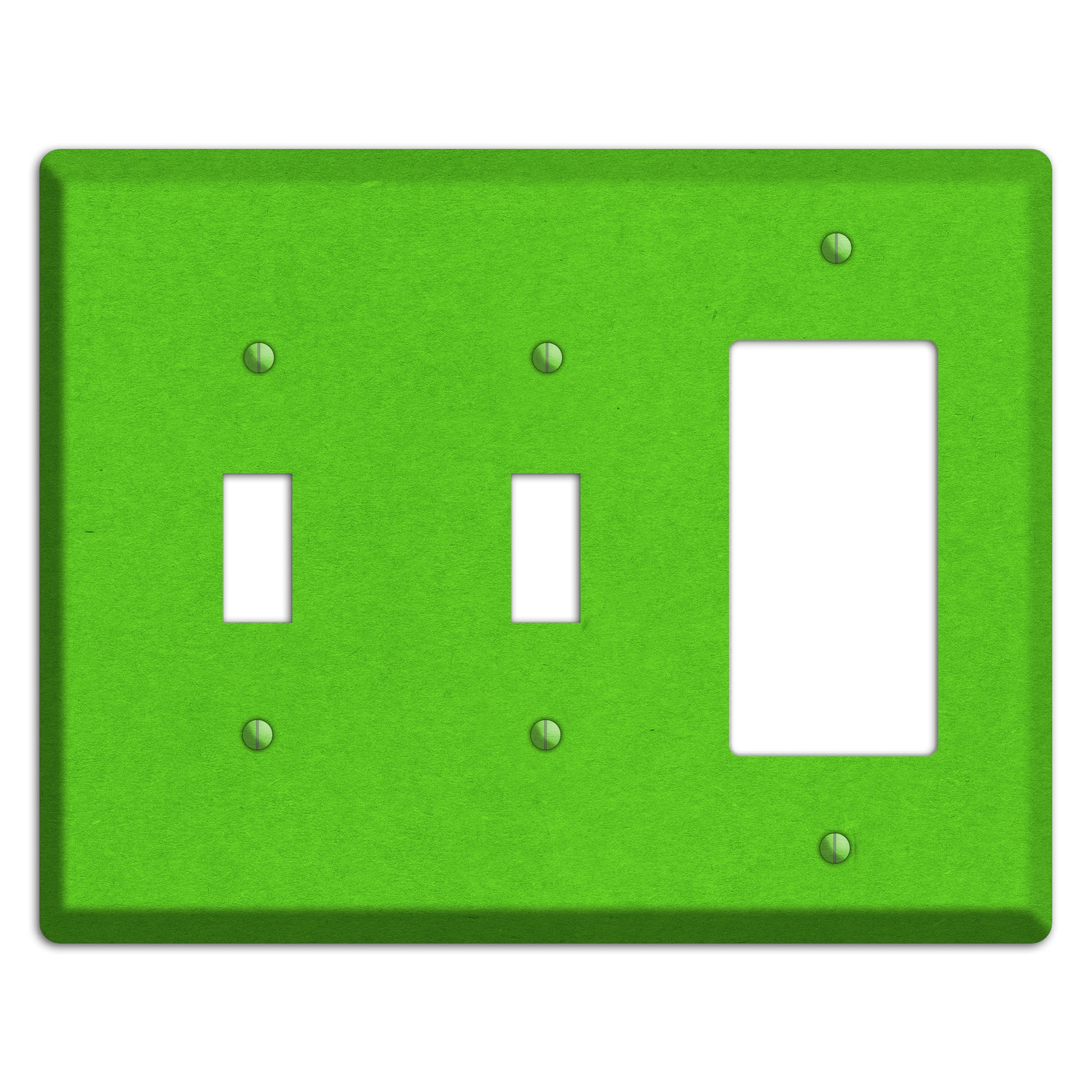 Kelly Green Kraft 2 Toggle / Rocker Wallplate