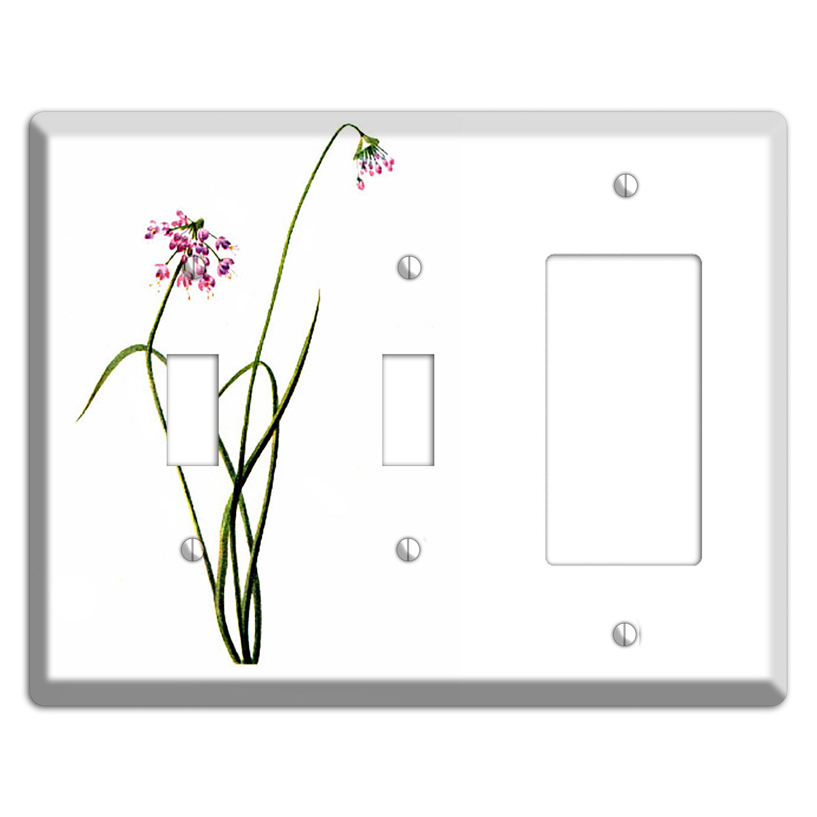 Allium Cernum 2 Toggle / Rocker Wallplate