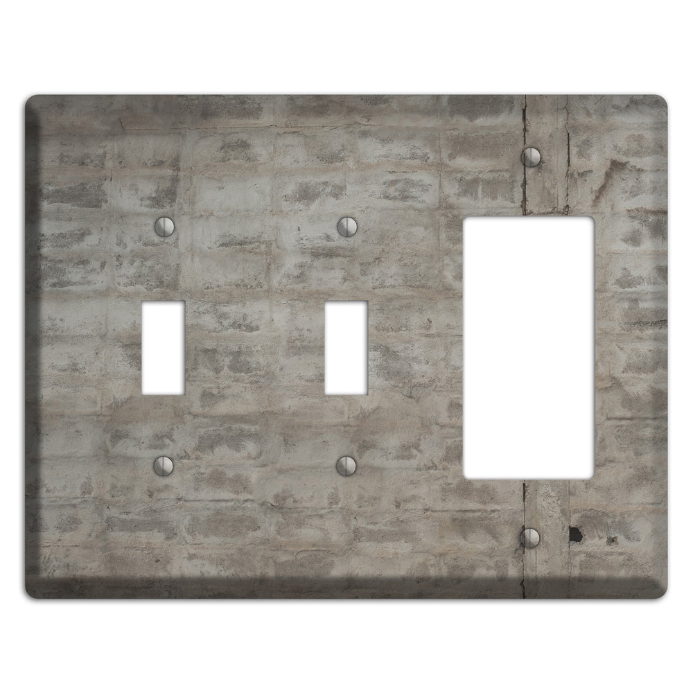 Old Concrete 16 2 Toggle / Rocker Wallplate