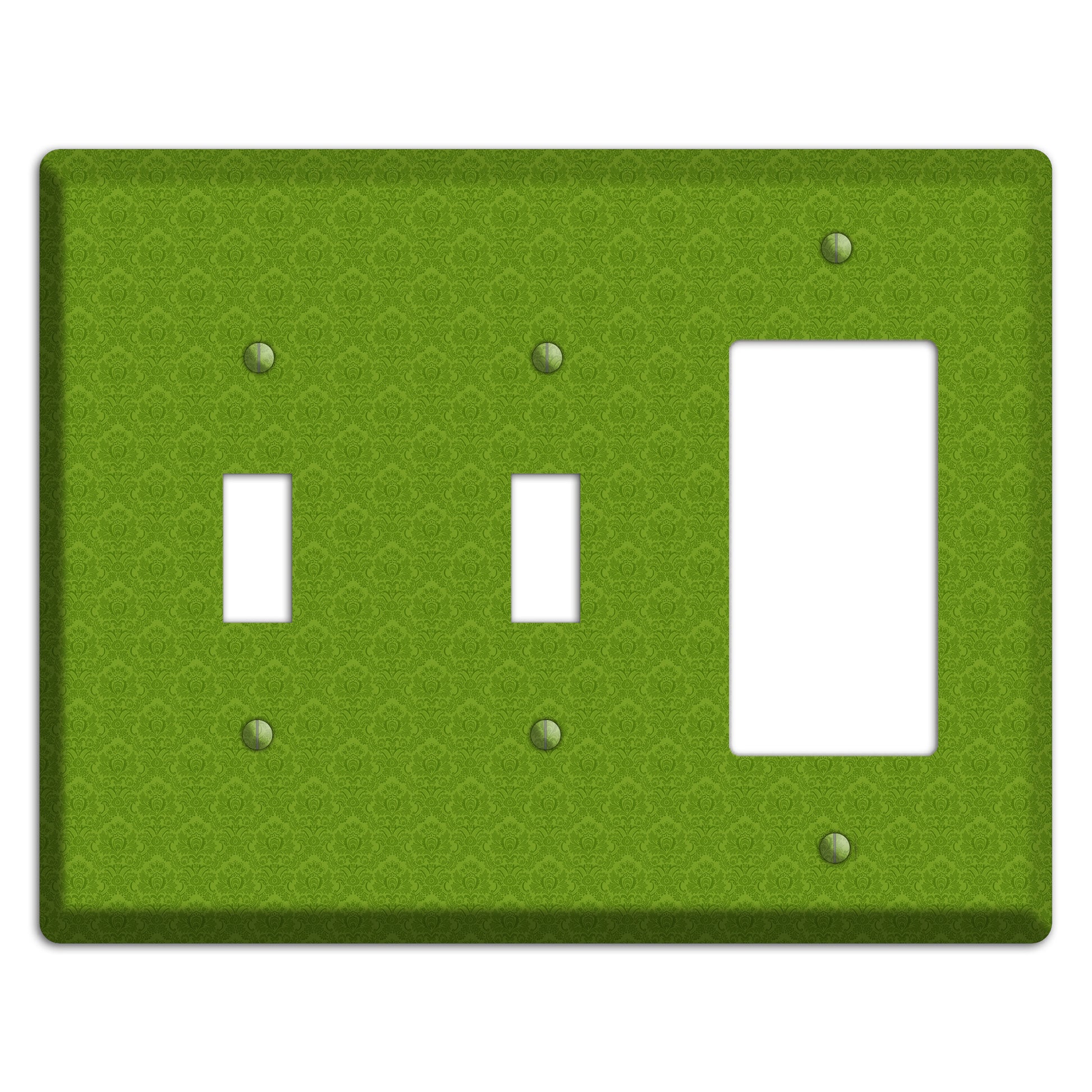 Green Cartouche 2 Toggle / Rocker Wallplate