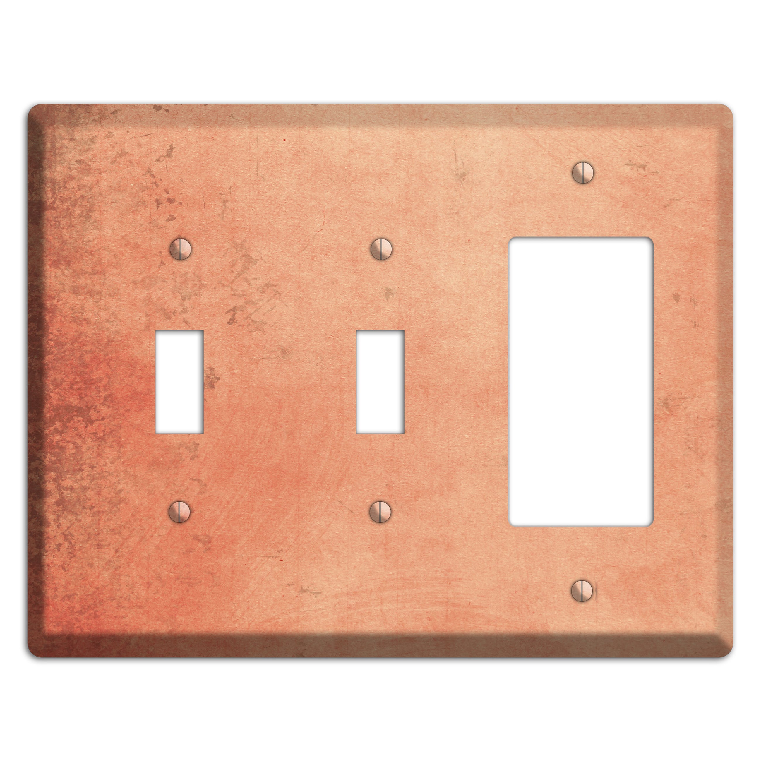 Tonys pink Vintage Grunge 2 Toggle / Rocker Wallplate