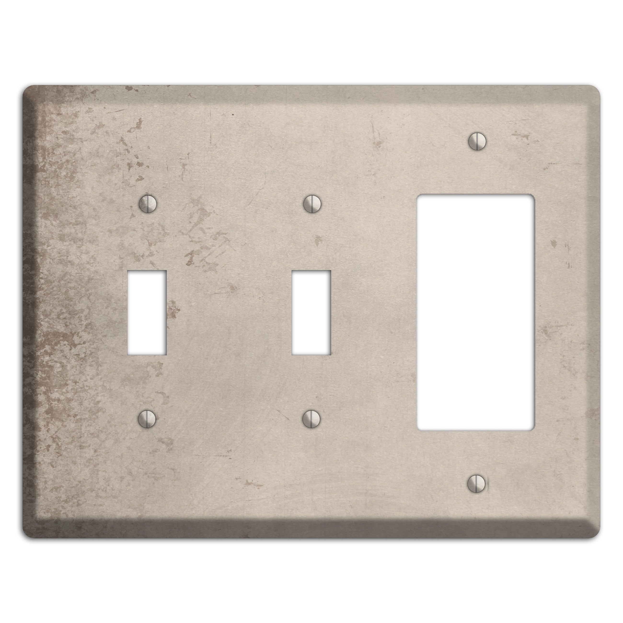 Sisal Vintage Grunge 2 Toggle / Rocker Wallplate
