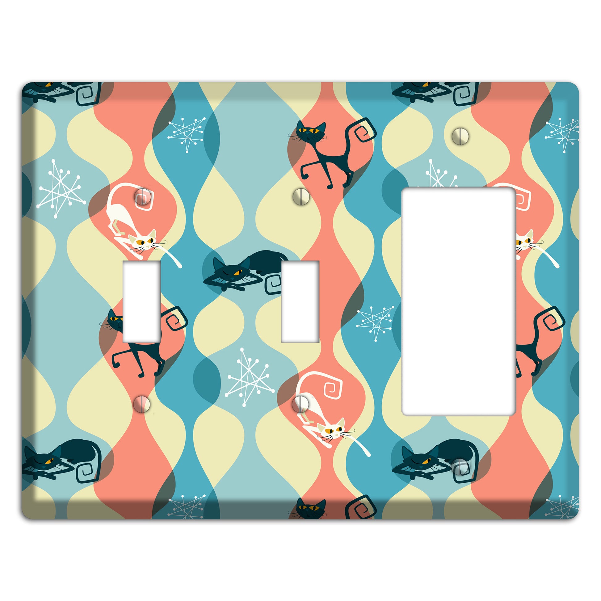 Atomic Kitty 2 Toggle / Rocker Wallplate