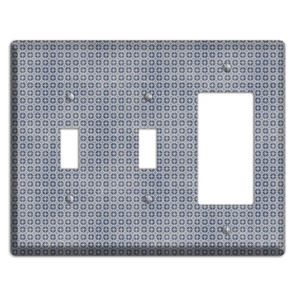 Multi Grey Arabesque 2 Toggle / Rocker Wallplate