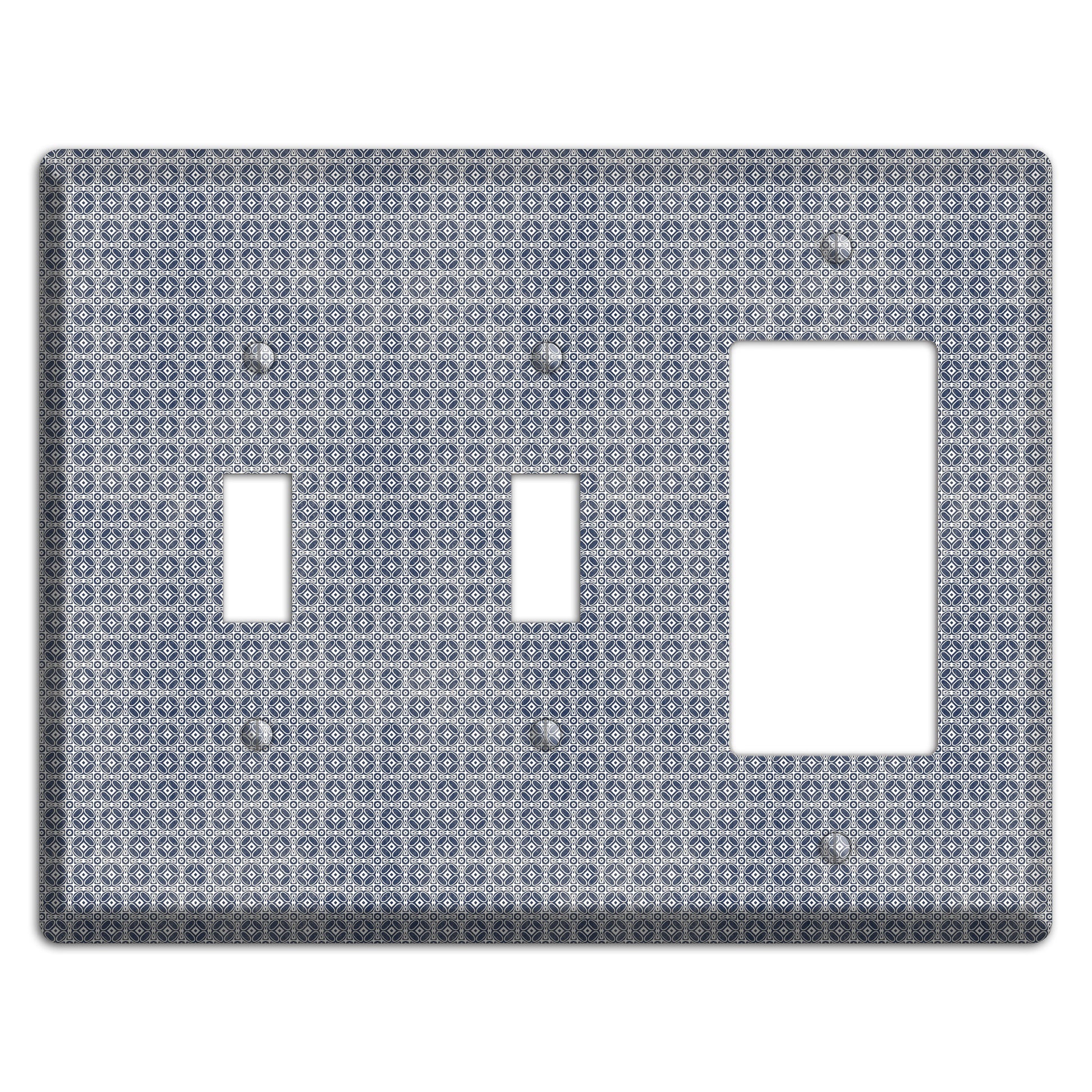 Multi Grey Arabesque 2 Toggle / Rocker Wallplate