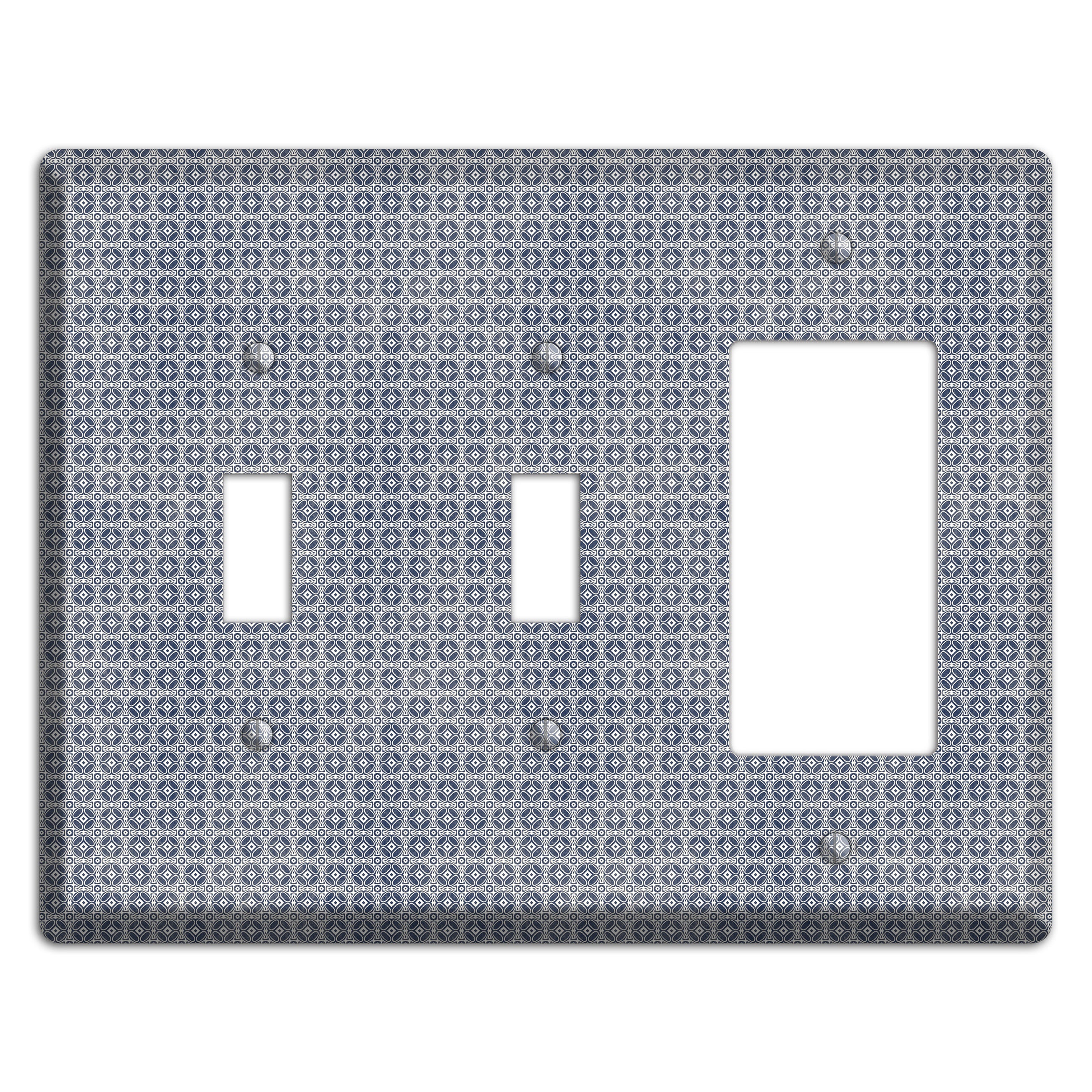 Multi Grey Arabesque 2 Toggle / Rocker Wallplate