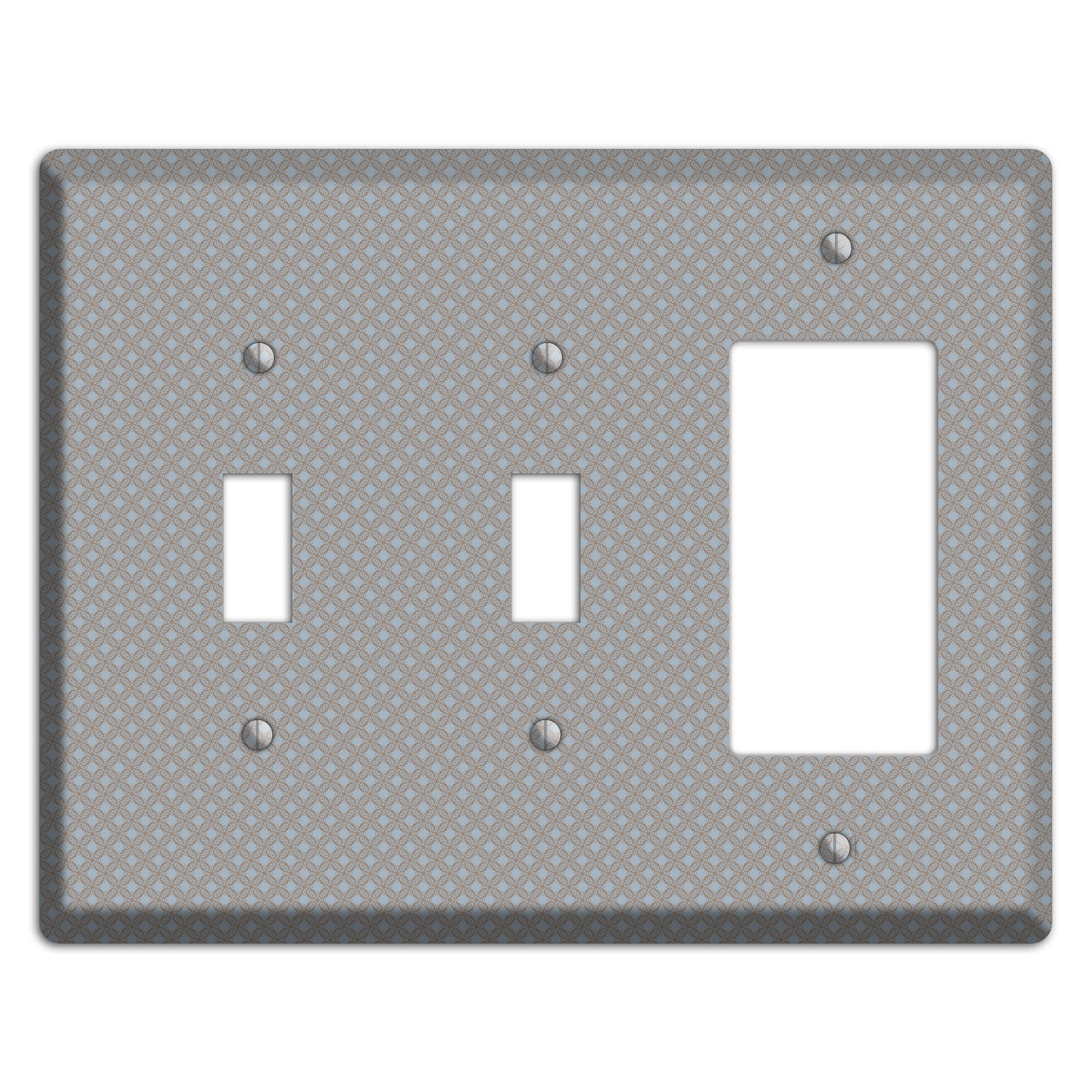 Multi Grey Lattice 2 Toggle / Rocker Wallplate