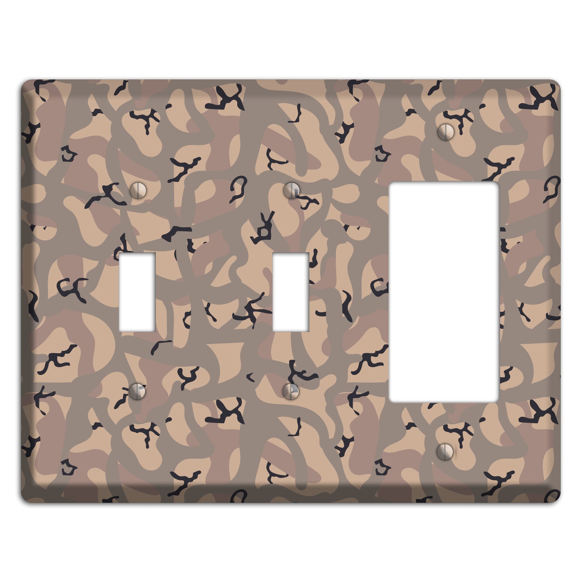 Urban Tracks Camo 2 Toggle / Rocker Wallplate
