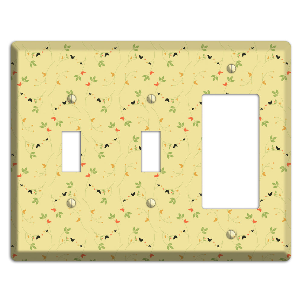 Tiny Yellow Flowers 2 Toggle / Rocker Wallplate