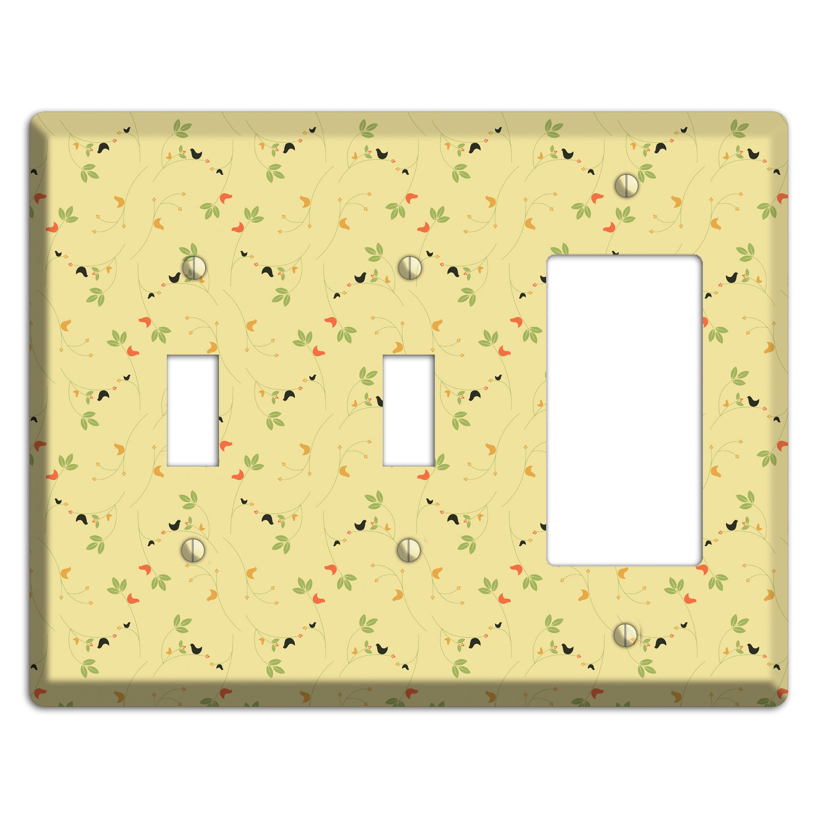 Tiny Yellow Flowers 2 Toggle / Rocker Wallplate