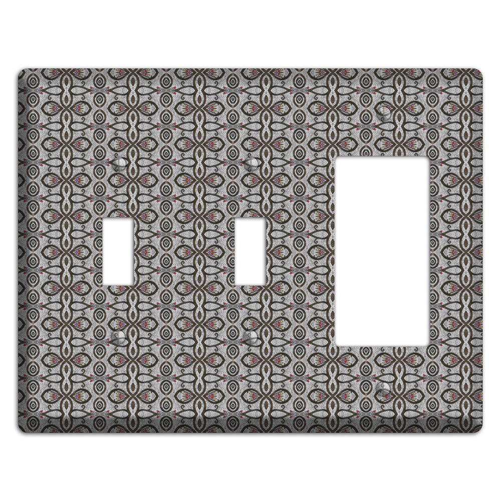 Grey Tapestry 2 Toggle / Rocker Wallplate
