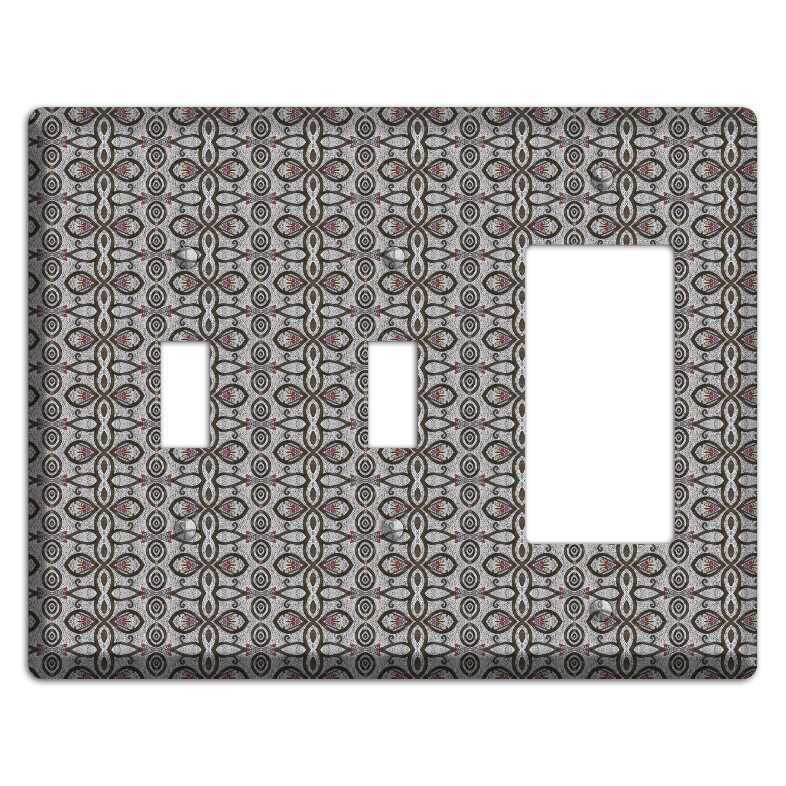 Grey Tapestry 2 Toggle / Rocker Wallplate