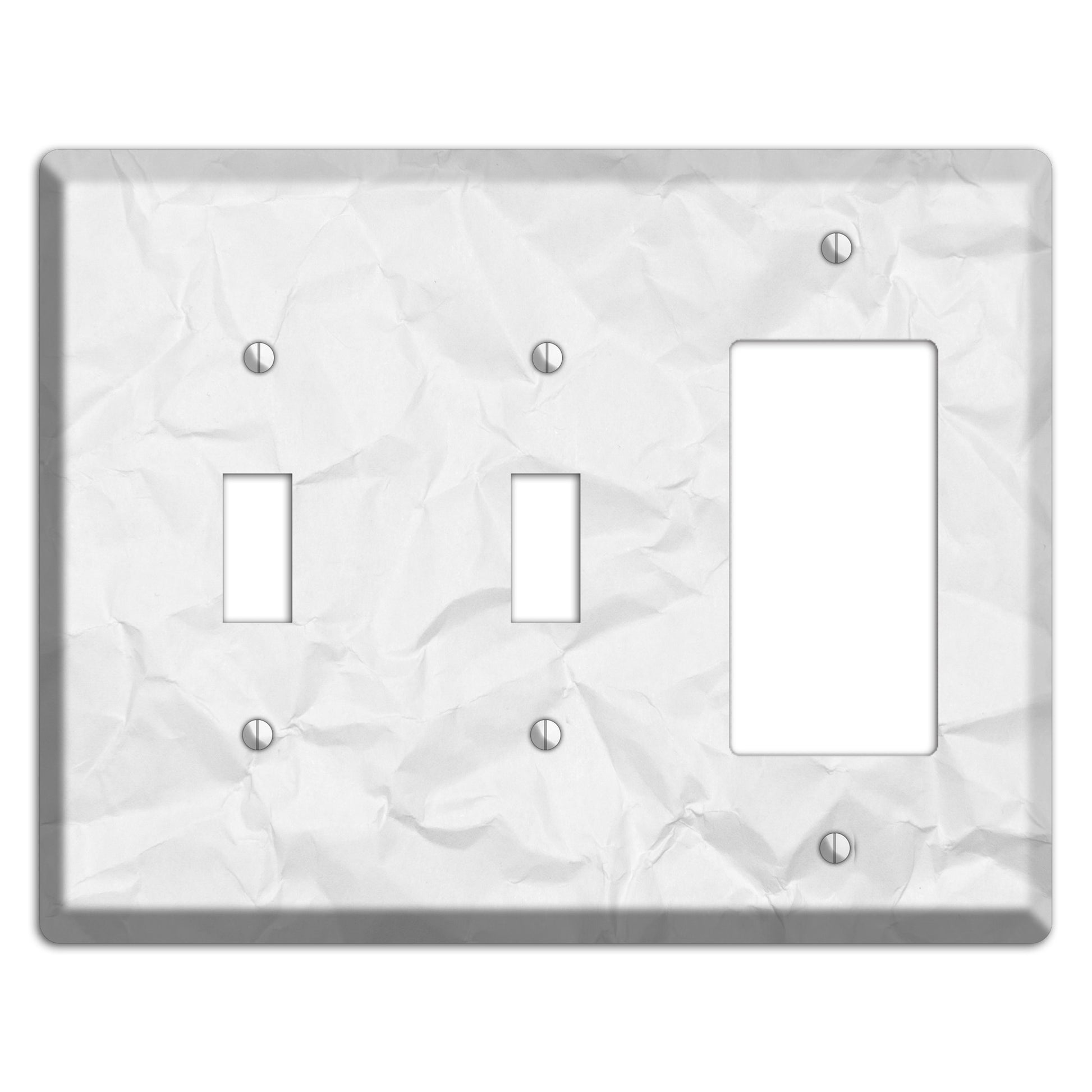 Gallery Crinkled Paper 2 Toggle / Rocker Wallplate