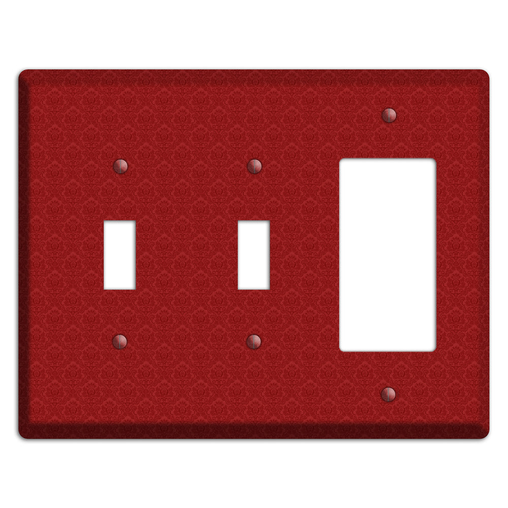 Red Cartouche 2 Toggle / Rocker Wallplate