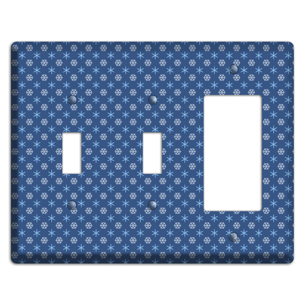 Blue Foulard 2 Toggle / Rocker Wallplate