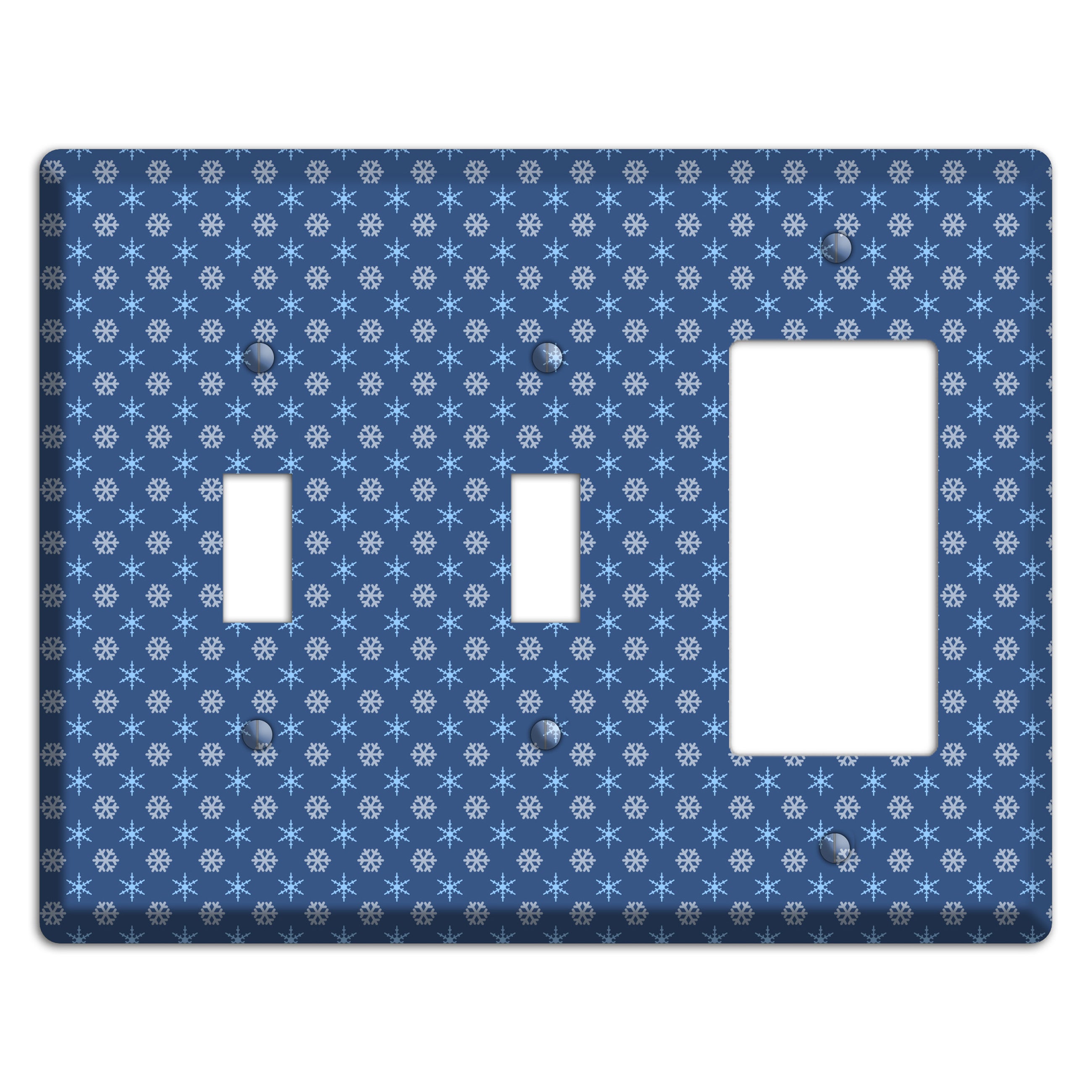 Blue Foulard 2 Toggle / Rocker Wallplate