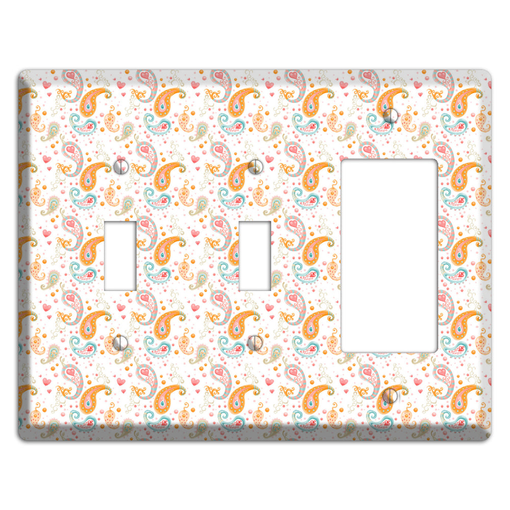 Small Paisley 2 Toggle / Rocker Wallplate