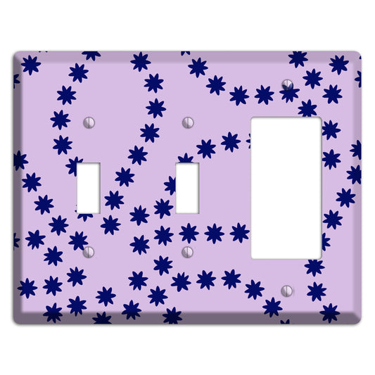 Lavender with Purple Constellation 2 Toggle / Rocker Wallplate